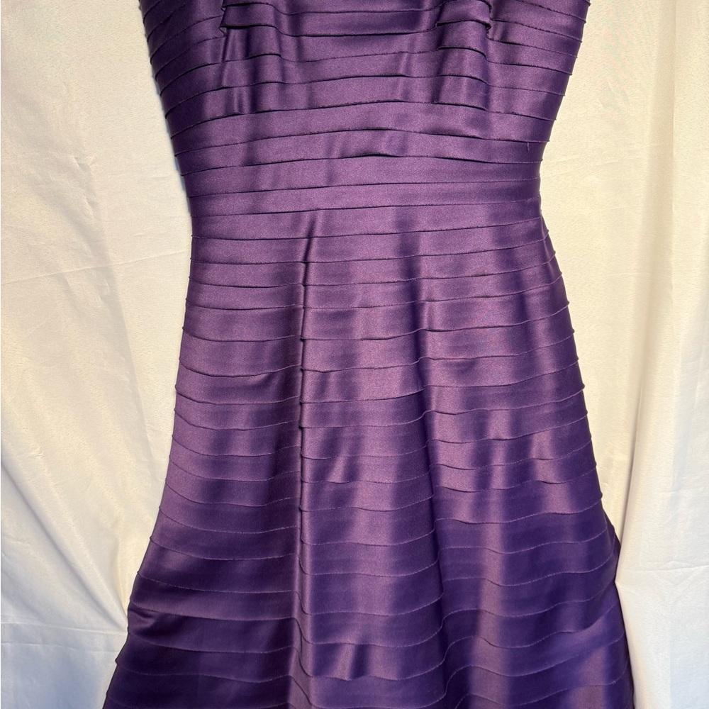 Adrienne Papell Boutique Strapless Purple Dress